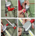 Worldwide used supermarket shopping trolley coin lock